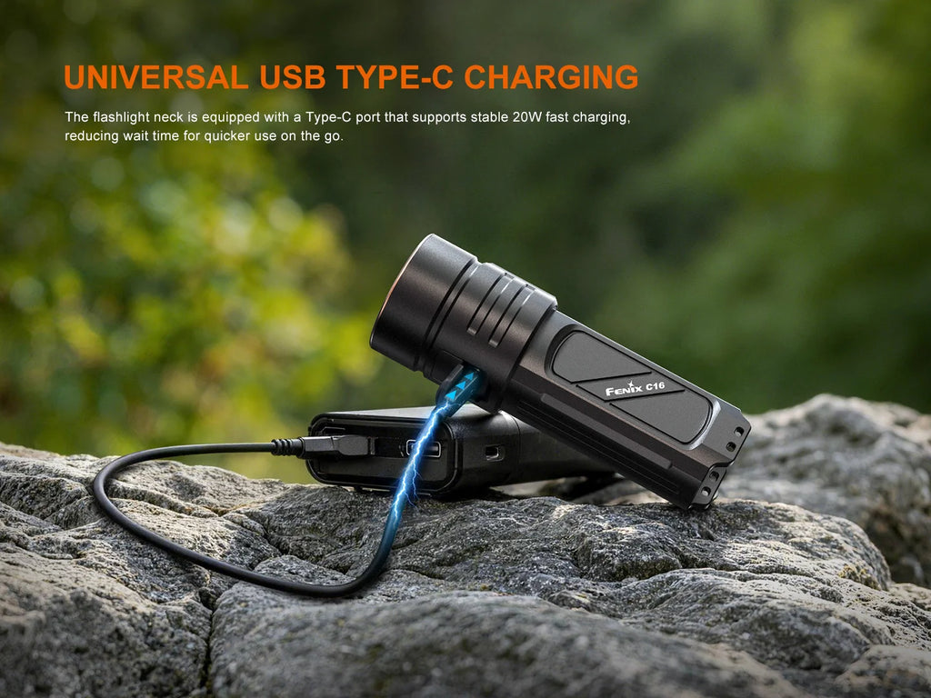 Fenix C16 MULTI-PURPOSE PALM-SIZED SUPER BRIGHT FLASHLIGHT
