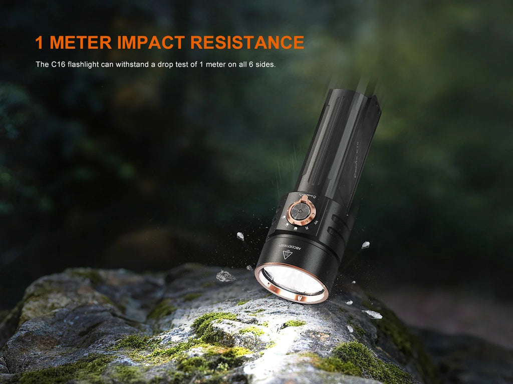 Fenix C16 MULTI-PURPOSE PALM-SIZED SUPER BRIGHT FLASHLIGHT
