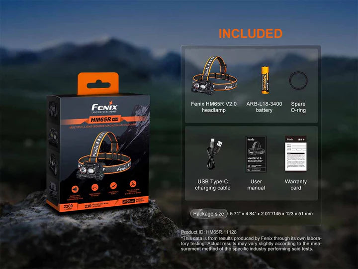 Fenix HM65R V2.0 Rechargeable Headlamp
