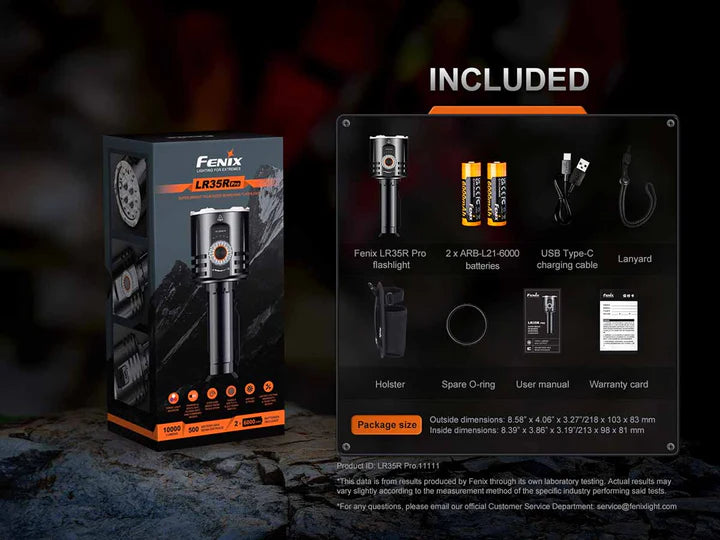Fenix LR35R PRO 10000 Lumen Flashlight
