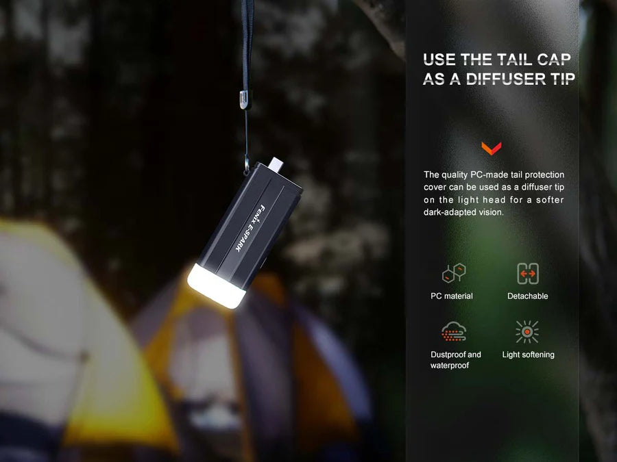 Fenix E-SPARK Keychain Flashlight & Emergency Power Bank