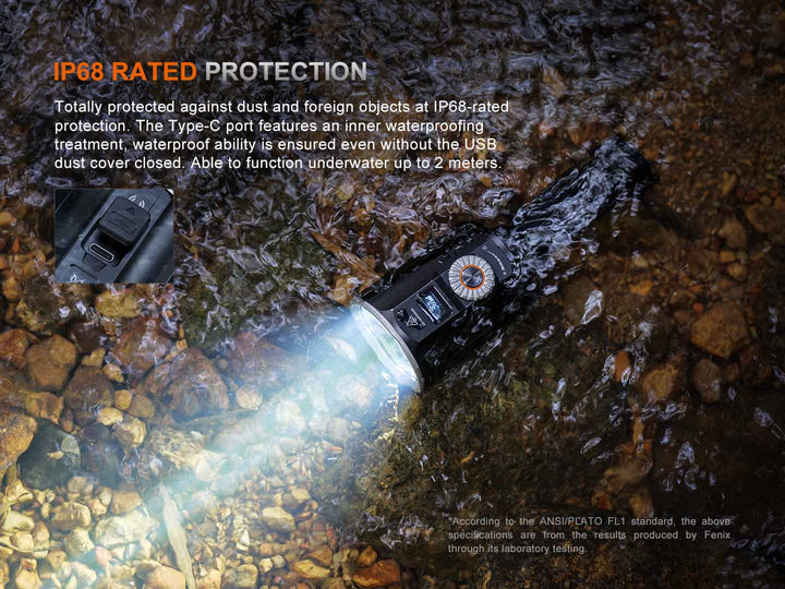 Fenix LR36R White Laser Flashlight with 10,000 Lumen Floodlight