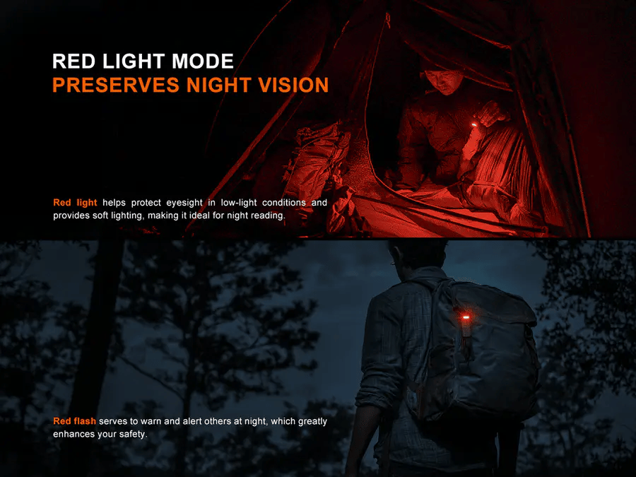 Fenix SW05R-RED Clip On Flashlight with Red Light